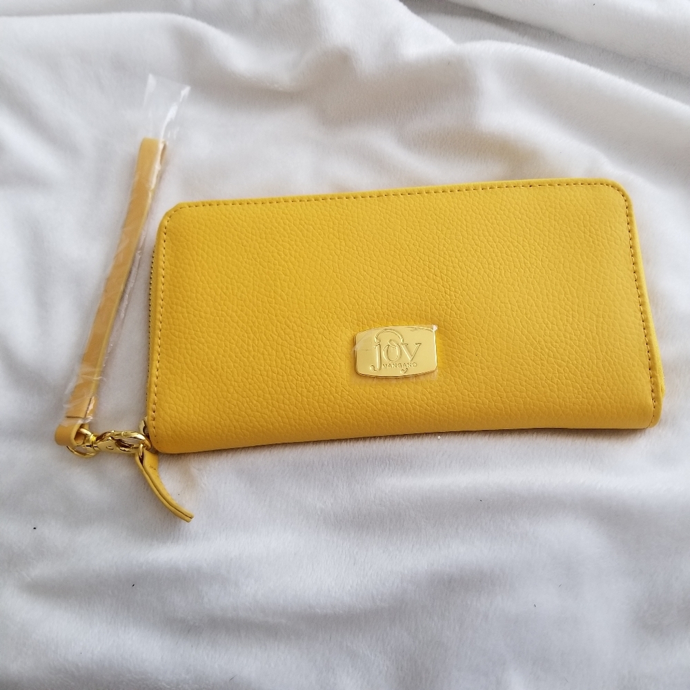 Joy Mangano Clothes it All Leather Wallet RFID